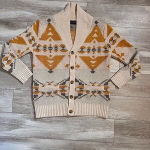 Men's Sinransinya Cardigan Sweater Long-sleeved Knitted Medium